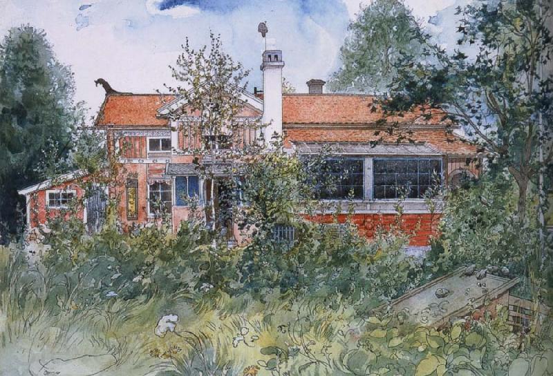 Carl Larsson Cottages Norge oil painting art